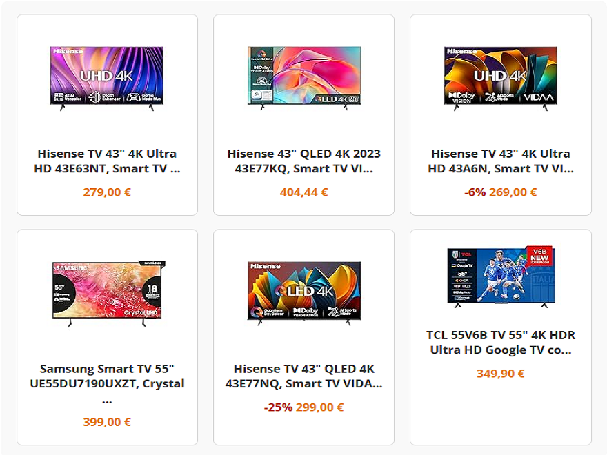 Amazon Products Display